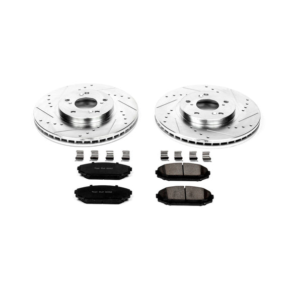 PowerStop Z23 Daily Driver Carbon-Fiber Ceramic Brake Pad and Drilled & Slotted