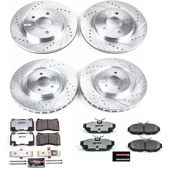 PowerStop Z26 Street Performance Ceramic Brake Pad and Drilled & Slotted Rotor K