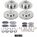 PowerStop OE Stock Replacement Low-Dust Ceramic Brake Pad and Rotor Kit