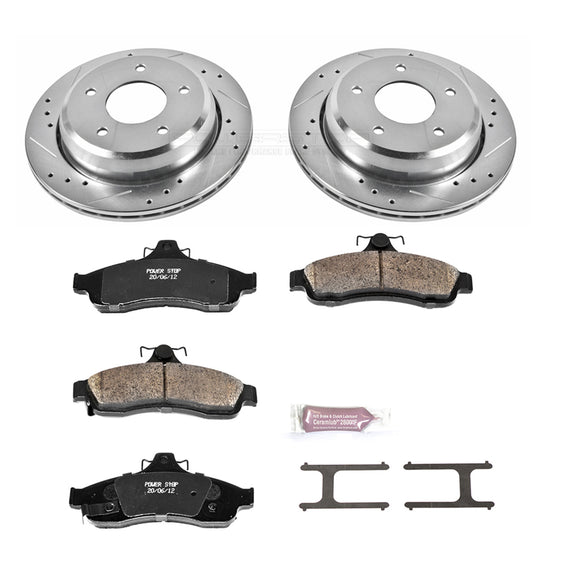 PowerStop Z23 Daily Driver Carbon-Fiber Ceramic Brake Pad and Drilled & Slotted