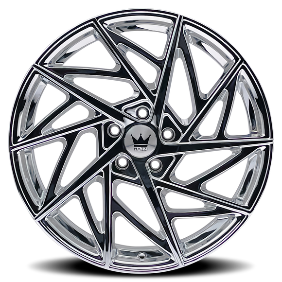 20x8.5 Mazzi 377 Freestyle Chrome 5x108 5x4.25 ET35 Wheel Rim