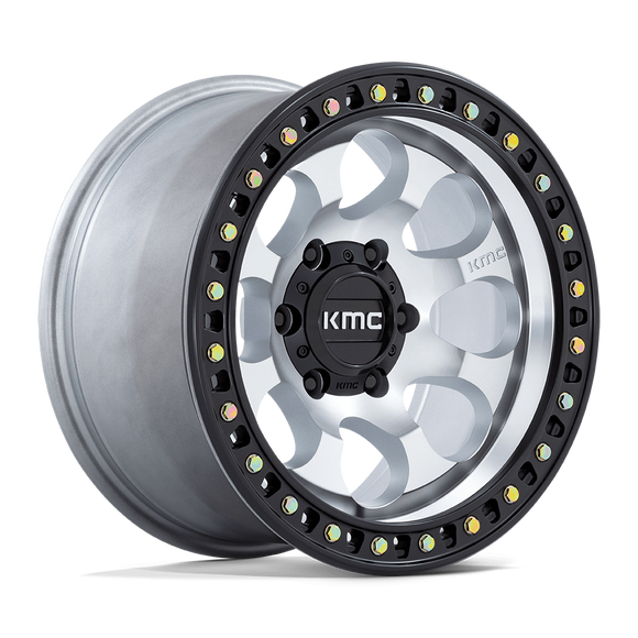 18X9 KMC KM550 Riot SBL Machined 5X127 5X5 ET18 Wheel Rim