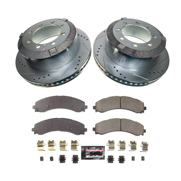 PowerStop Z23 Daily Driver Carbon-Fiber Ceramic Brake Pad and Drilled & Slotted