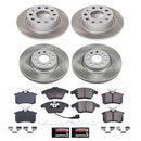 PowerStop Semi-Coated Rotor and Low-Dust Ceramic Brake Pad Kit