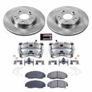 PowerStop OE Stock Replacement Low-Dust Ceramic Brake Pad, Rotor and Caliper Kit
