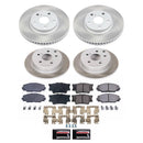 PowerStop Semi-Coated Rotor and Low-Dust Ceramic Brake Pad Kit