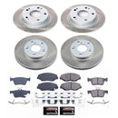 PowerStop Semi-Coated Rotor and Low-Dust Ceramic Brake Pad Kit