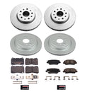 PowerStop Genuine Geomet Coated Rotor and Low-Dust Ceramic Brake Pad Kit