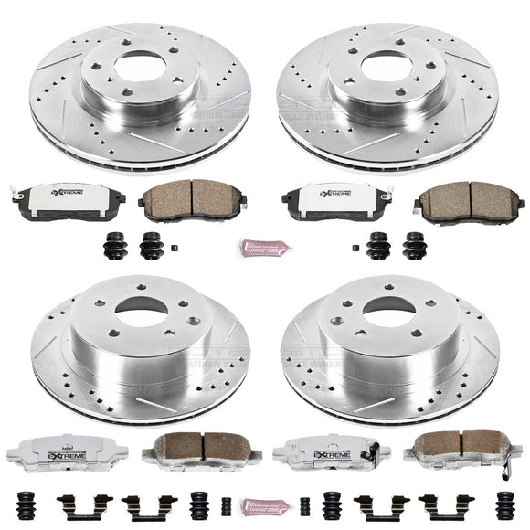 PowerStop Z26 Street Performance Ceramic Brake Pad and Drilled & Slotted Rotor K