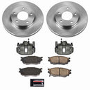 PowerStop OE Stock Replacement Low-Dust Ceramic Brake Pad, Rotor and Caliper Kit