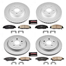 PowerStop Genuine Geomet Coated Rotor and Low-Dust Ceramic Brake Pad Kit