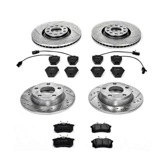 PowerStop Z23 Daily Driver Carbon-Fiber Ceramic Brake Pad and Drilled & Slotted