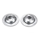 PowerStop Evolution Drilled And Slotted Rotors Pair Rear For BMW Z4