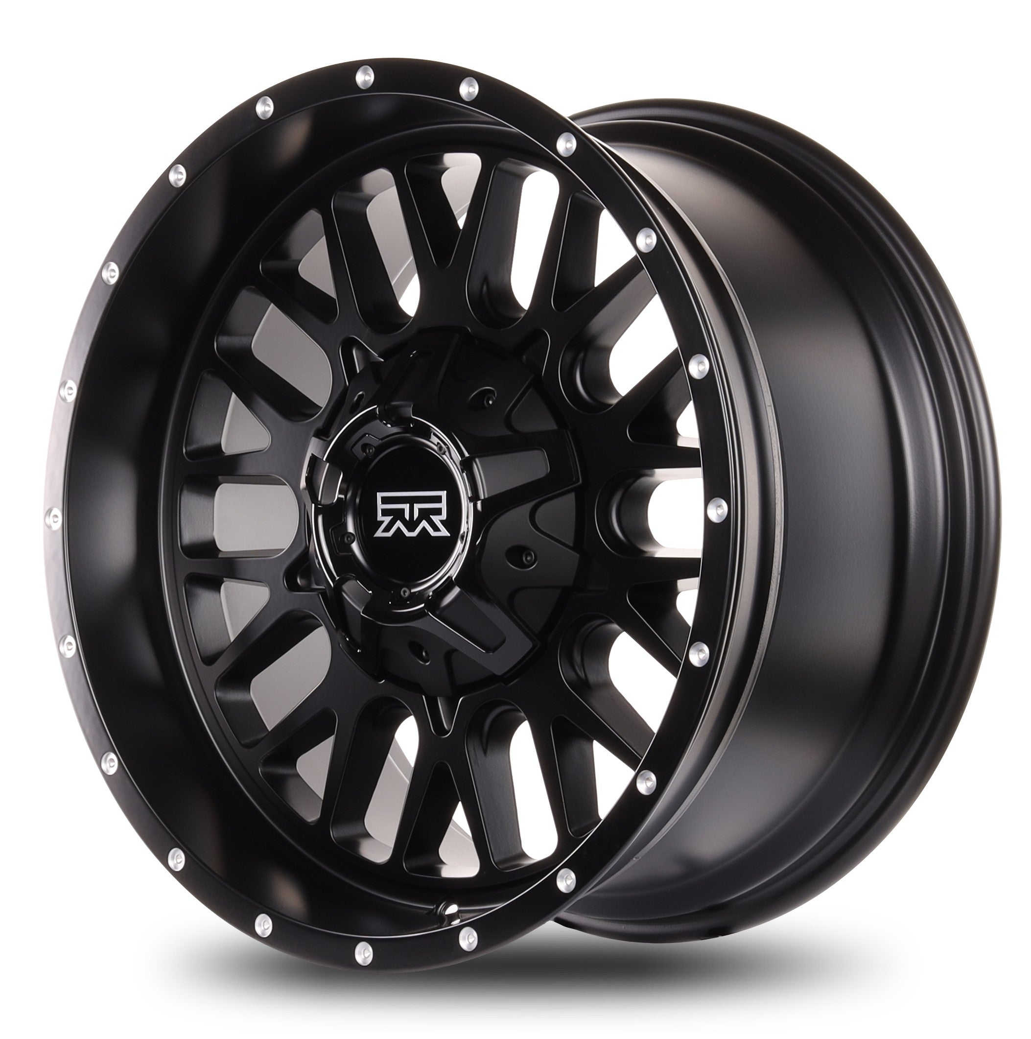 20x10 Mudder Trucker MT937 Sawtooth Black 6x135 6x139.7 6x5.5 ET-18 Wheel