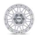 18x9 KMC KM555 Attack Gloss Silver Machined Face 6x135 ET18 CB87.1 Wheel