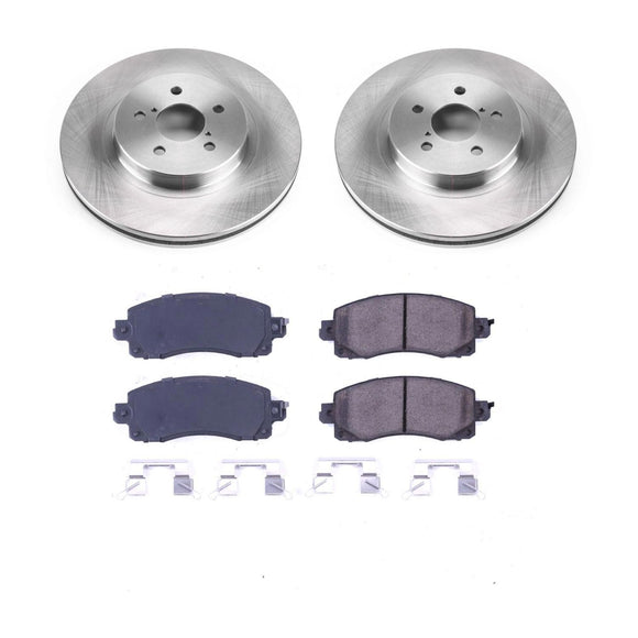 PowerStop OE Stock Replacement Low-Dust Ceramic Brake Pad and Rotor Kit