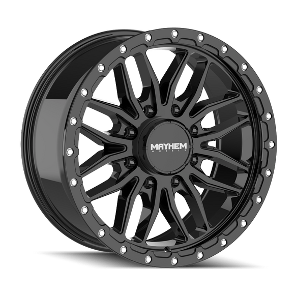 20x9 Mayhem Vector Gloss Black 8x165.1 ET18 CB125.2 Wheel Rim