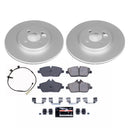 PowerStop Genuine Geomet Coated Rotor and Carbon-Fiber Ceramic Brake Pad Kit