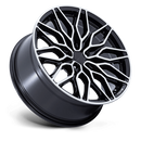 20X9 Niche NC277 Calabria 5 Gloss Black Machined 5x112 ET27 Wheel Rim