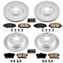 PowerStop Genuine Geomet Coated Rotor and Low-Dust Ceramic Brake Pad Kit