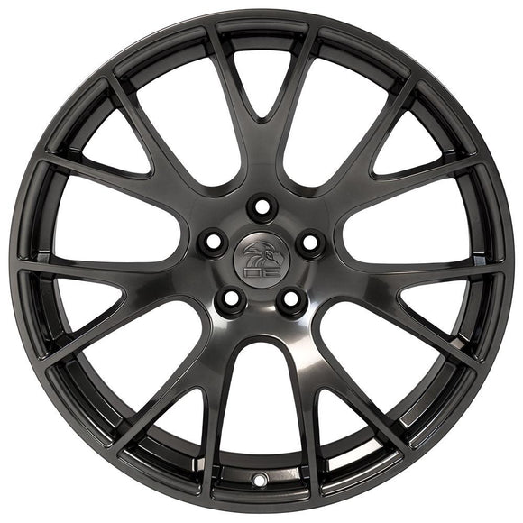 22" Replica Wheel DG69 Fits Dodge RAM Hellcat Rim 22x10 Hyper Wheel