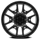 22x10 Arena Wheel Battle Satin Black Wheel 6x139.7 ET15 CB106.1