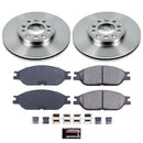 PowerStop OE Stock Replacement Low-Dust Ceramic Brake Pad and Rotor Kit