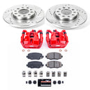 PowerStop Z23 Daily Driver Carbon-Fiber Ceramic Pads Drilled & Slotted Rotor & C