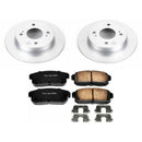 PowerStop Genuine Geomet Coated Rotor and Low-Dust Ceramic Brake Pad Kit