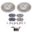 PowerStop Semi-Coated Rotor and Low-Dust Ceramic Brake Pad Kit