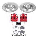 PowerStop Z26 Street Performance Ceramic Brake Pad, Drilled Slotted Rotor, and C