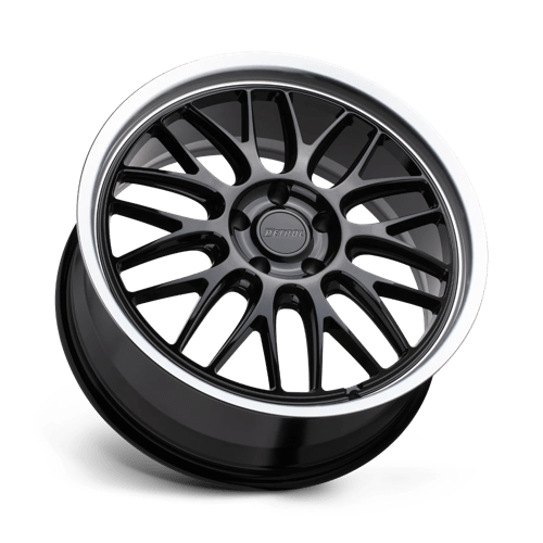 17x8 Petrol P4C Gloss Black With Machined Lip 5x108 ET40 CB72.1 Wheel Rim