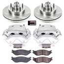 PowerStop OE Stock Replacement Low-Dust Ceramic Brake Pad, Rotor and Caliper Kit
