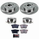 PowerStop OE Stock Replacement Low-Dust Ceramic Brake Pad, Rotor and Caliper Kit