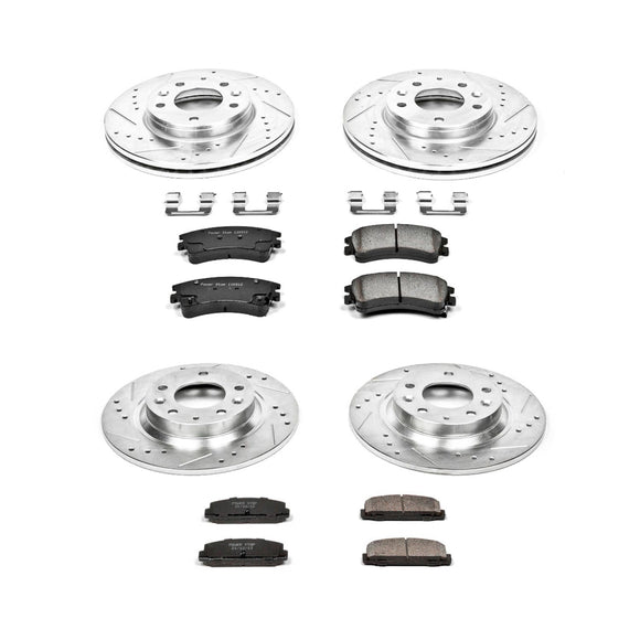 PowerStop Z23 Daily Driver Carbon-Fiber Ceramic Brake Pad and Drilled & Slotted