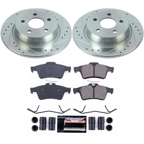 PowerStop Z23 Daily Driver Carbon-Fiber Ceramic Brake Pad and Drilled & Slotted
