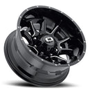 20x10 Vision 415 Bomb Black Milled Spoke 5x139.7 5x5.5 ET-25 Wheel Rim