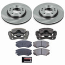PowerStop OE Stock Replacement Low-Dust Ceramic Brake Pad, Rotor and Caliper Kit