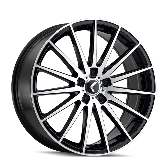 20x8.5 Kraze KR191 Stunna Matte Black Machined 5x115 ET38 Wheel Rim