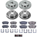PowerStop OE Stock Replacement Low-Dust Ceramic Brake Pad and Rotor Kit