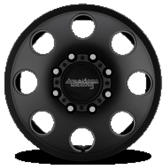 17X6.5 American Racing AR204 BAJA DUALLY S-BLK 8X210 ET111 wheel/rim