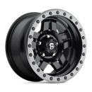 15X8 Fuel D557 Anza Matte Black Gun Metal Ring 5X114.3 ET-18 wheel/rim
