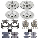 PowerStop OE Stock Replacement Low-Dust Ceramic Brake Pad, Rotor and Caliper Kit