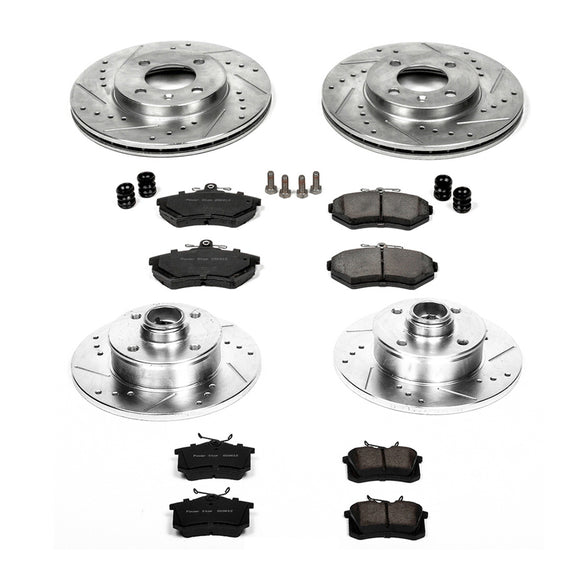 PowerStop Z23 Daily Driver Carbon-Fiber Ceramic Brake Pad and Drilled & Slotted