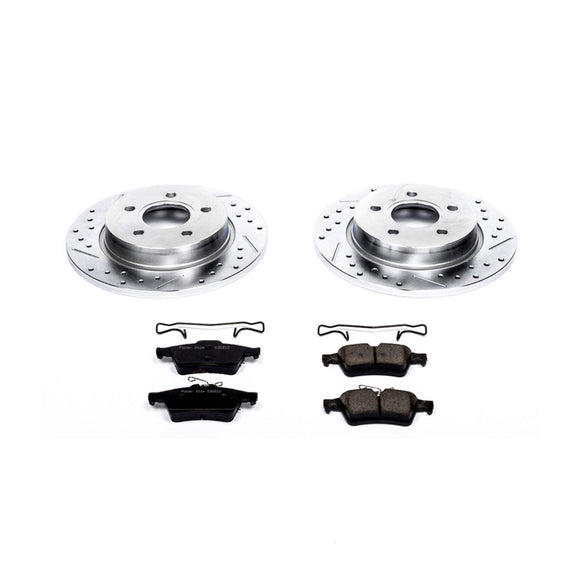 PowerStop Z23 Daily Driver Carbon-Fiber Ceramic Brake Pad and Drilled & Slotted