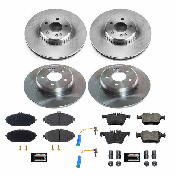 PowerStop OE Stock Replacement Low-Dust Ceramic Brake Pad and Rotor Kit
