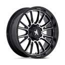 24X7 Msa Offroad Wheels M51 Thunderlips Black 4X137 4X156 ET0 Wheel Rim