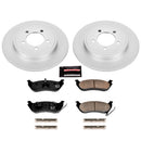 PowerStop Genuine Geomet Coated Rotor and Low-Dust Ceramic Brake Pad Kit