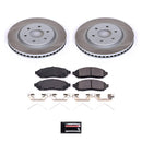 PowerStop Semi-Coated Rotor and Low-Dust Ceramic Brake Pad Kit