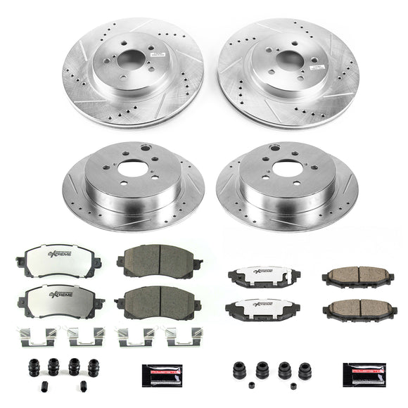 PowerStop Z26 Street Performance Ceramic Brake Pad and Drilled & Slotted Rotor K